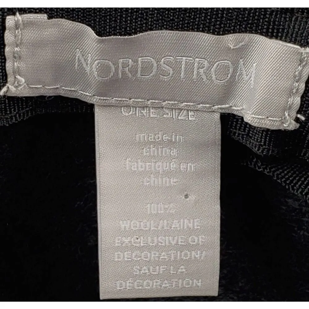 Nordstrom Fedora Hat Blue 100% Wool One Size Wide Brim Festival Bohemian Classic - Image 5