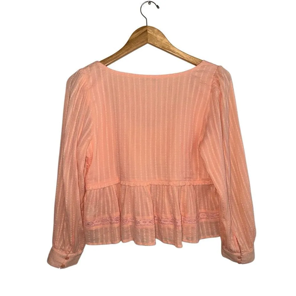 American Eagle Long-Sleeve Babydoll Blouse - Image 3