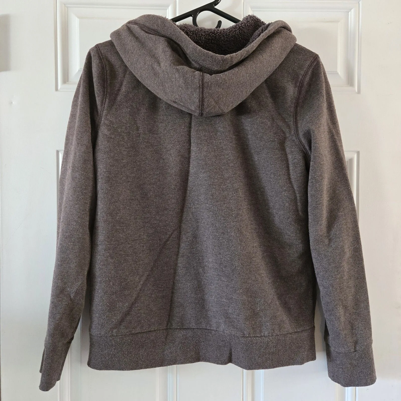Sonoma Life Style Hoodie Womens Small Brown Full Zip Hooded Jacket Fleece Lined - Image 6