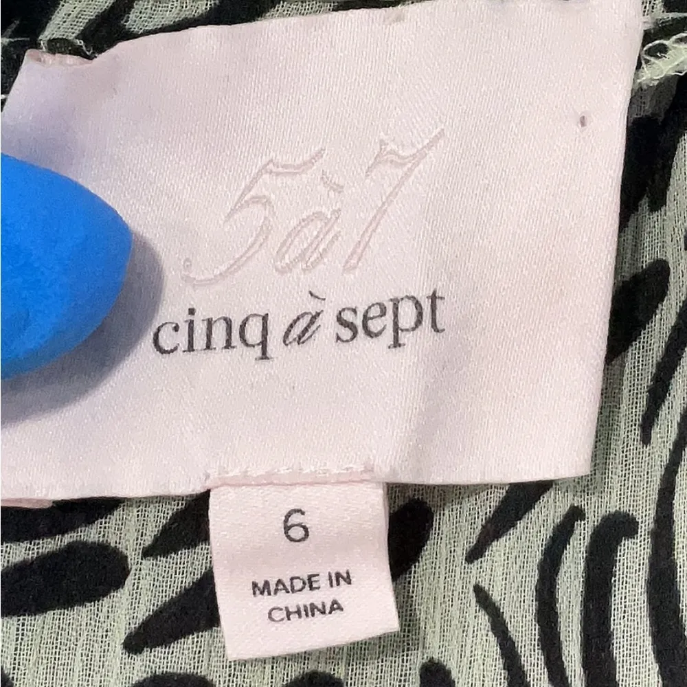 Cinq a Sept Janelle Mini Dress, Size 6 Green - Image 7