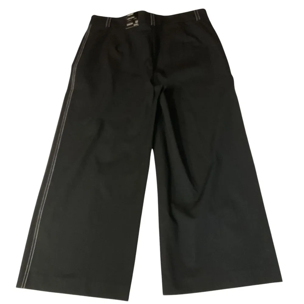 Alfani Women's Deep Black Wide Leg Tummy Control Culotte Pants Size 12 Work NWT - Image 8