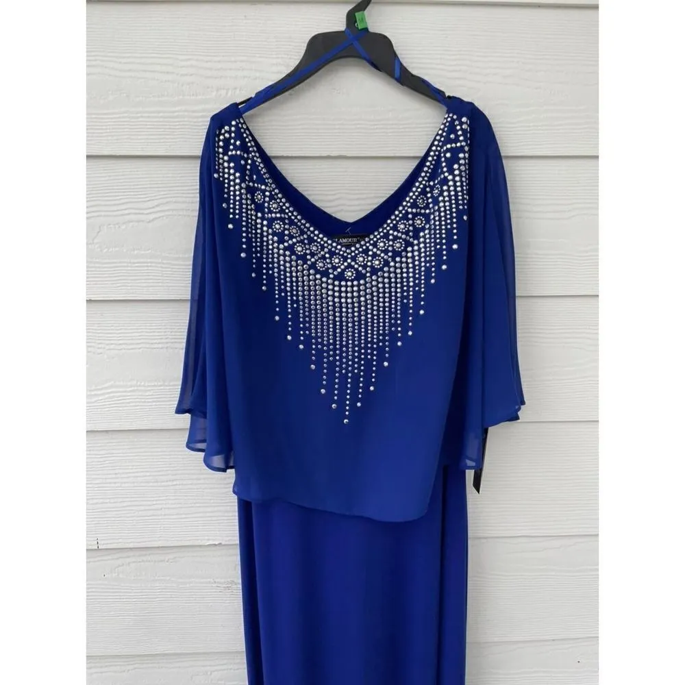 Glamour maxi dress size 10 PETITE Blue - Image 4