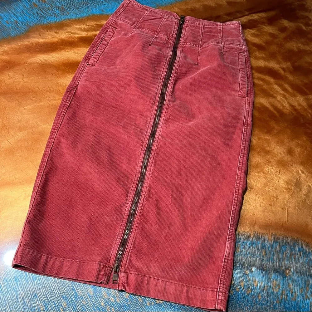 NWT Free People We the Free I Want It All Cord Midi Skirt size 25 - Image 3