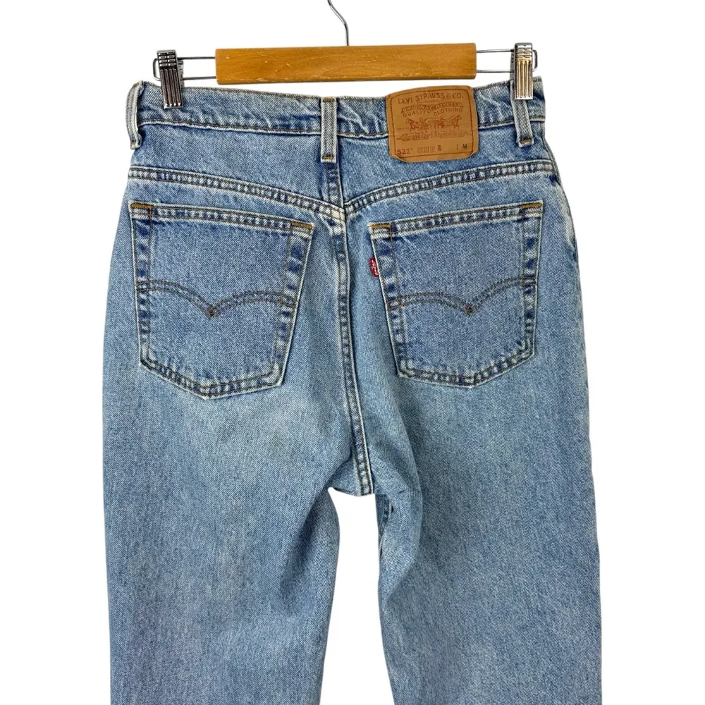 Vintage Levi’s 521 Tapered High Rise Womens Mom Jeans Made in USA 90's Size 27 - Image 7