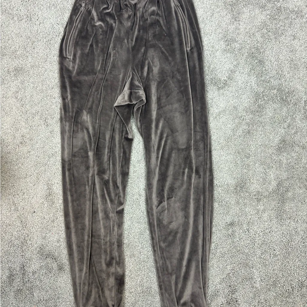 SKIMS Velour Jogger Women’s Sz s Sienna Brown Zip Pockets Drawstring Relaxed‎ - Image 3