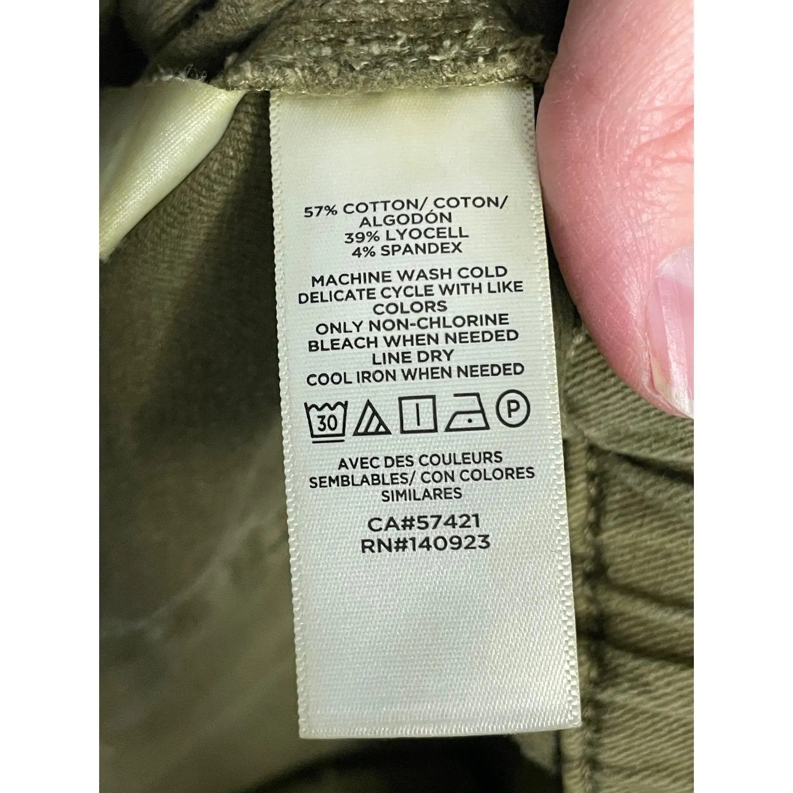 LOFT Paperbag Waist Belted Utility Shorts Khaki Size S - Image 6