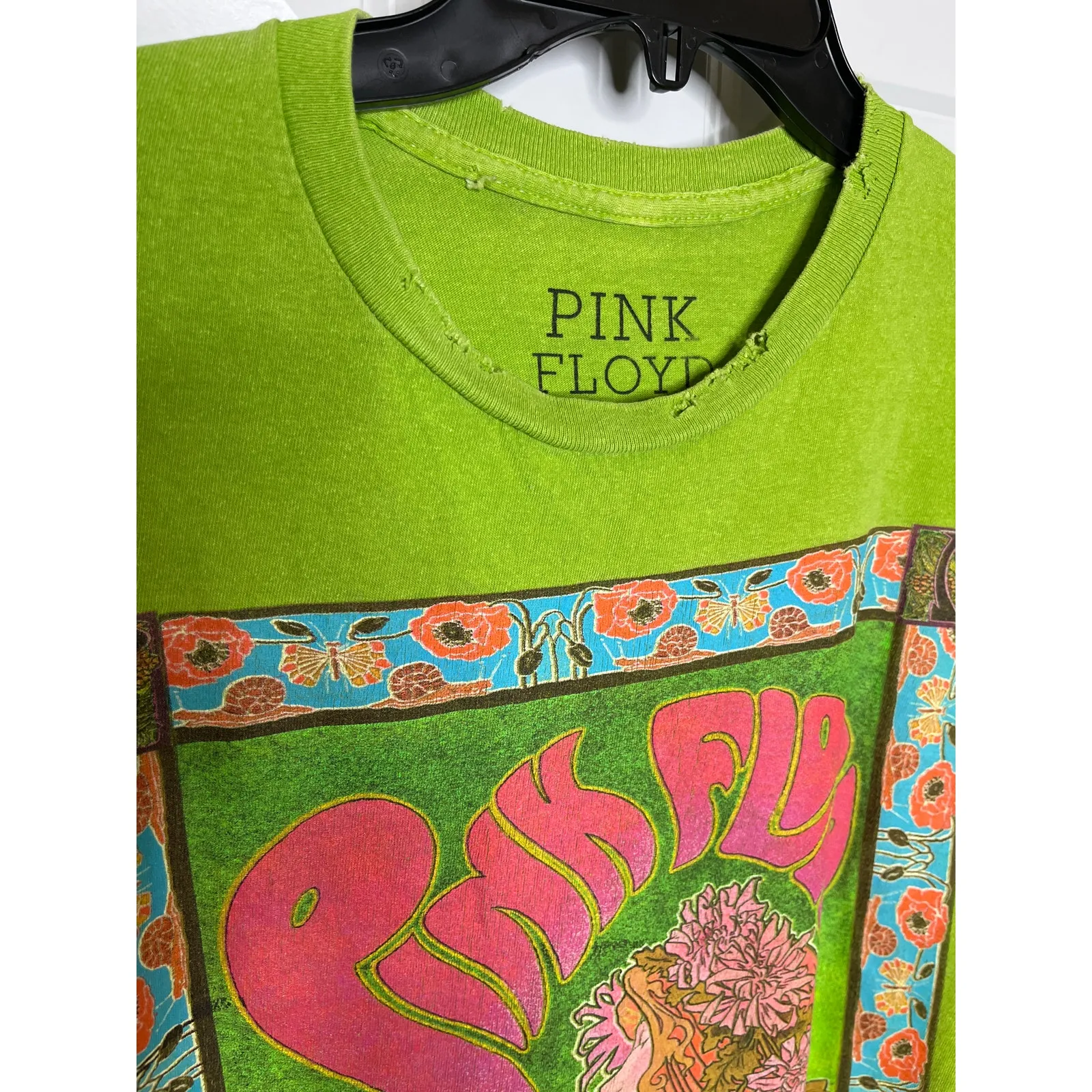 Pink Floyd Marquee London Boyfriend Graphic Distressed Tee Small‎ / Medium - Image 6