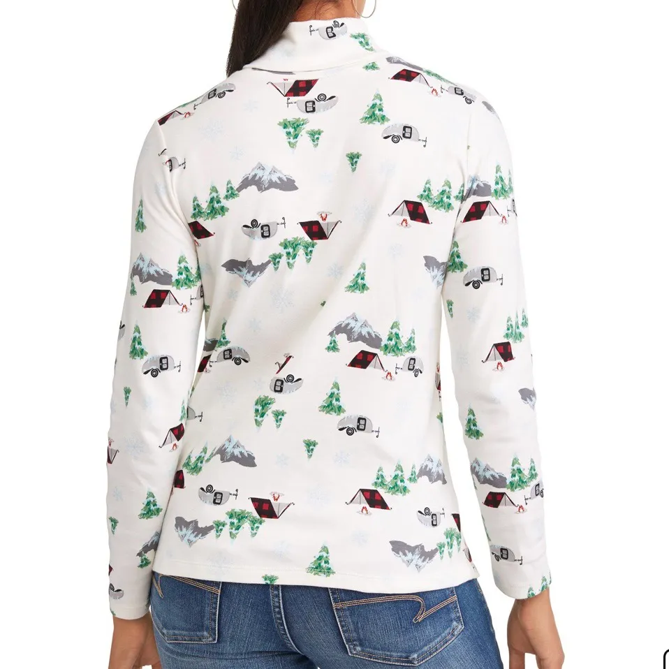 Winter Theme Turtleneck Top - Image 2