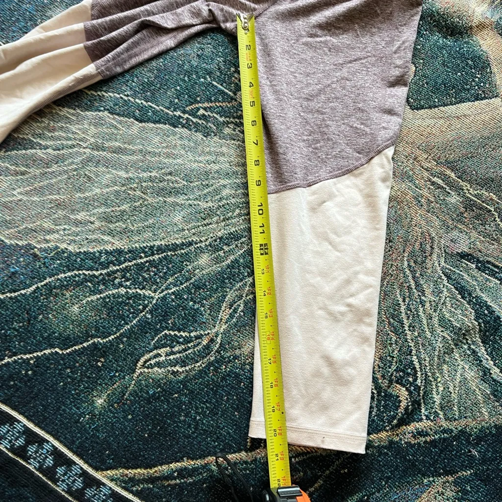 Champion Colorblock Cream Brown High Waisted Yoga Leggings SZ S Athletic Gym - Image 11