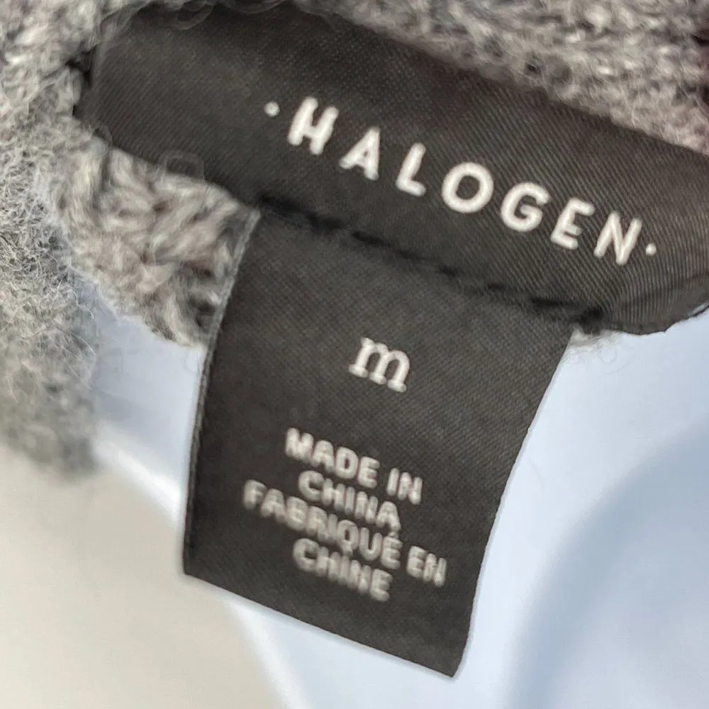 Halogen Longline Ribbed Open Front Duster Cardigan Knit Sweater Wool Blend Yak - Image 5