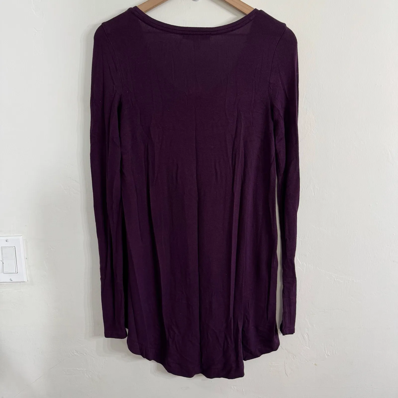 Express One Eleven Purple High Low Tunic Top Size Small - Image 4