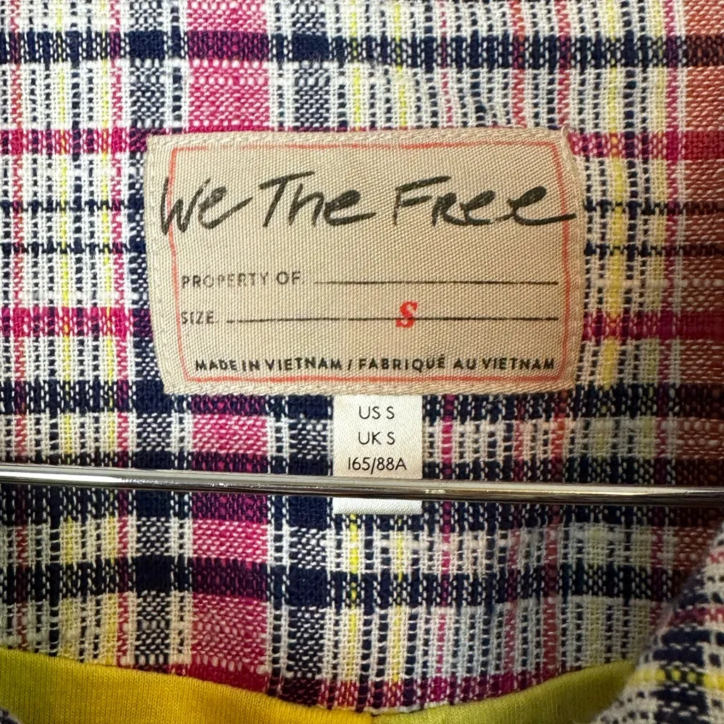 Free People Penny Plaid Jacket Size Small - Image 6