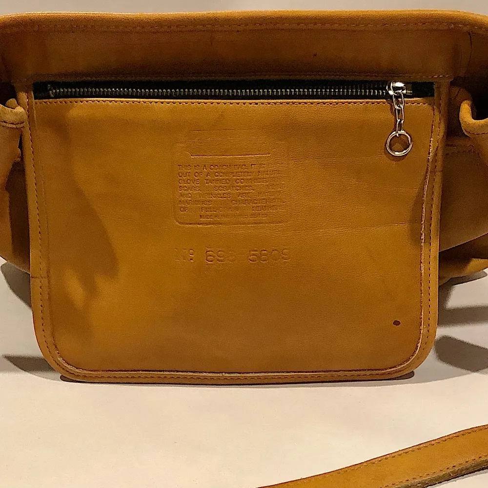 Vintage COACH Glove Tanned Drawstring Single Flap Drawstring Bag USA MADE 5809 - Image 9