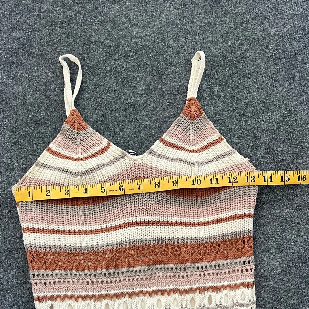 Boho Knit Midi Dress /Fall Crochet Style Perfect for Thanksgiving Gatherings 🍂 Brown - Image 10