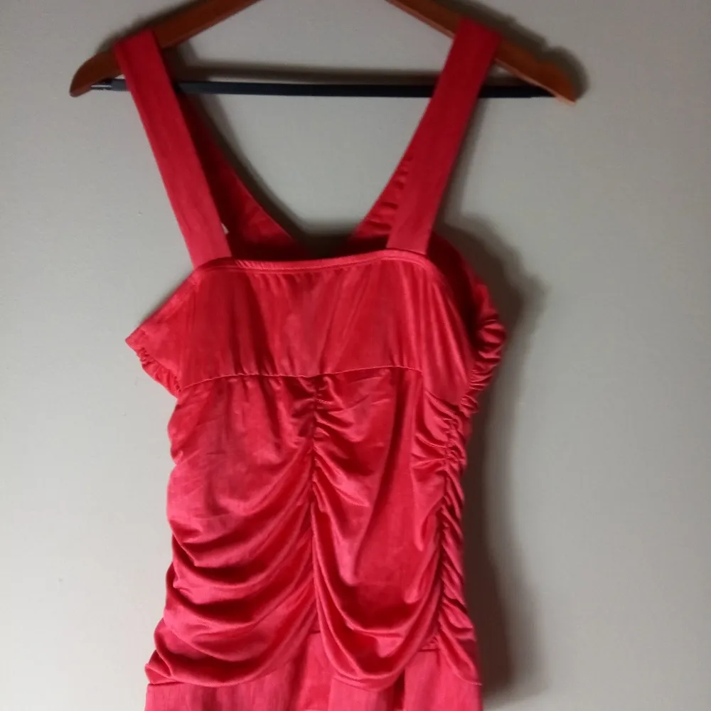 My Michelle L Red Hot Ruched Strap Top - Image 2
