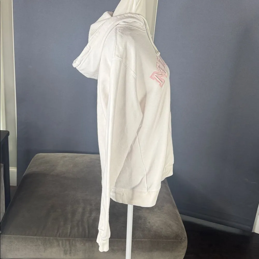 Women’s White Embroidered MIAMI College Hoodie Size M NEW - Image 3