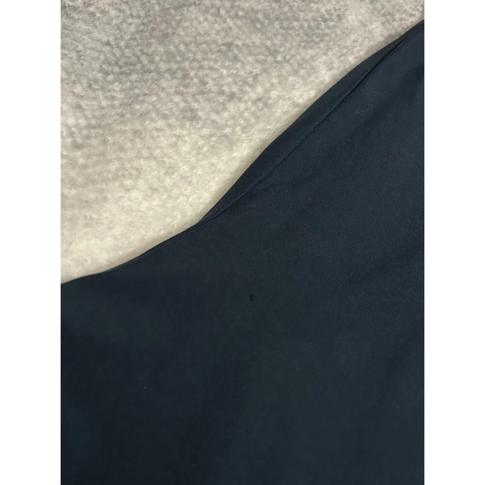 Nike Y2K Women Nylon Lined Track Straight Leg Sweatpants Navy Blue Large 12 - 14 - Image 8