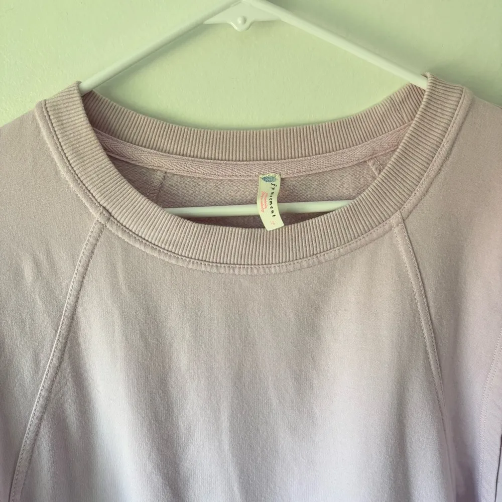 FP Movement Free People Where The Wind Blows Purple Pink Pullover Sweatshirt Size L - Image 5