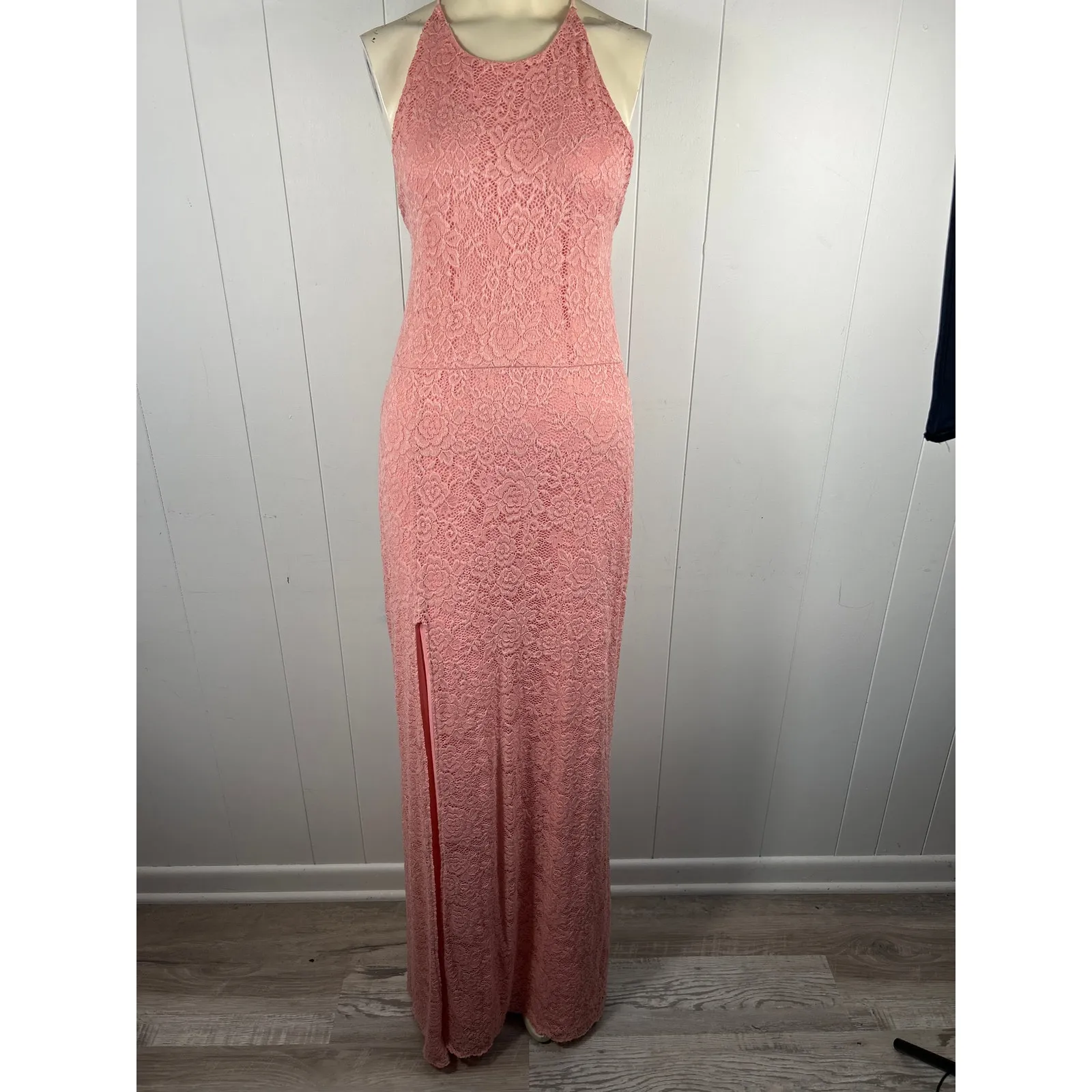 Love by Design Vesta Stretch Lace Maxi Dress In Mary's Rose Size XL - Image 3