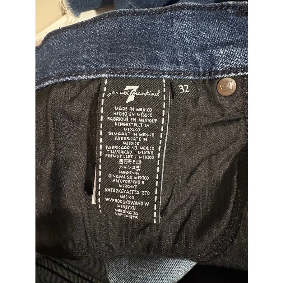 7 For All Mankind Women's Highwaist Slim Kick Flare Crop Jeans Size 32 - Image 8