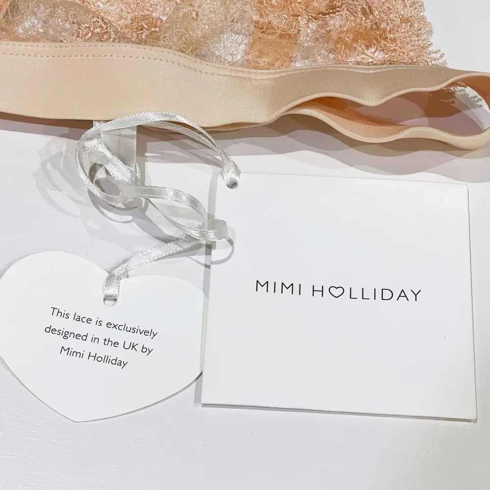 Mimi Holliday S Twist Halter Neck Bra Peach Bralette Damaris Lace Lingerie Sexy - Image 8