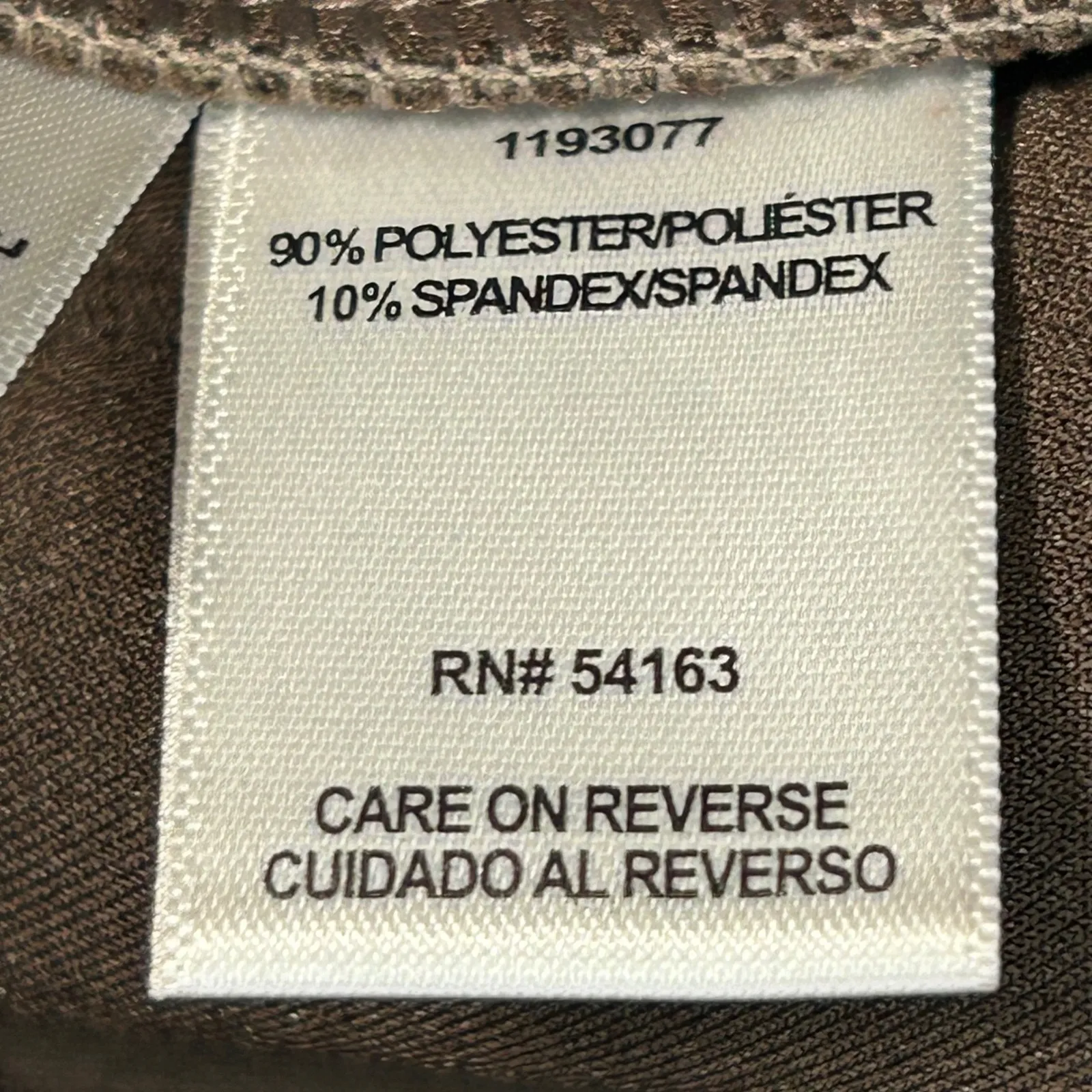 Andrew Marc Faux Suede Stitch Detail Leggings Pants Taupe Size S - Image 4