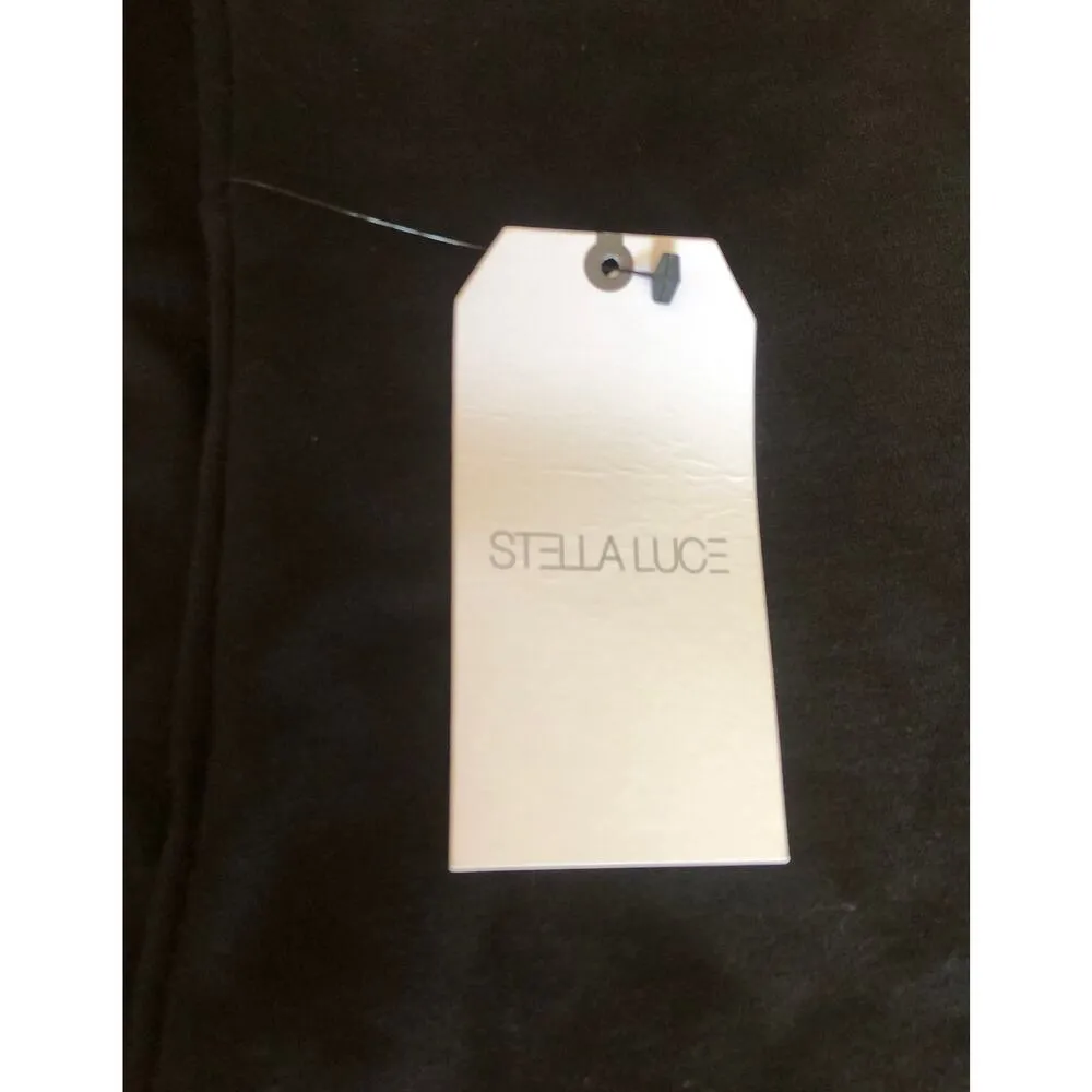 NWT STELLA LUCE Straight Pencil Silhouette Black Sexy Dress size medium - Image 9