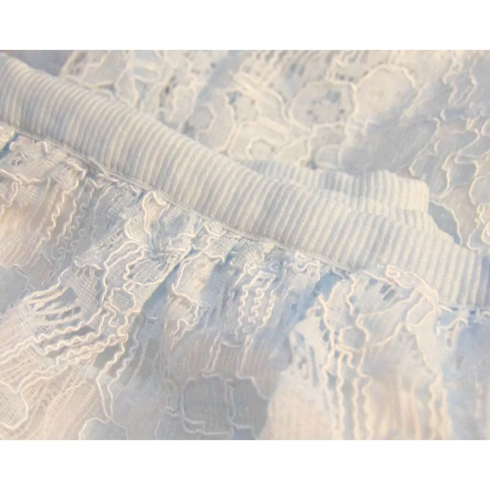 NEW Lark & Ro Womens ICE BLUE SCALLOP LACE Sleeveless 2PC SKIRT TOP Dress SZ 12 - Image 8