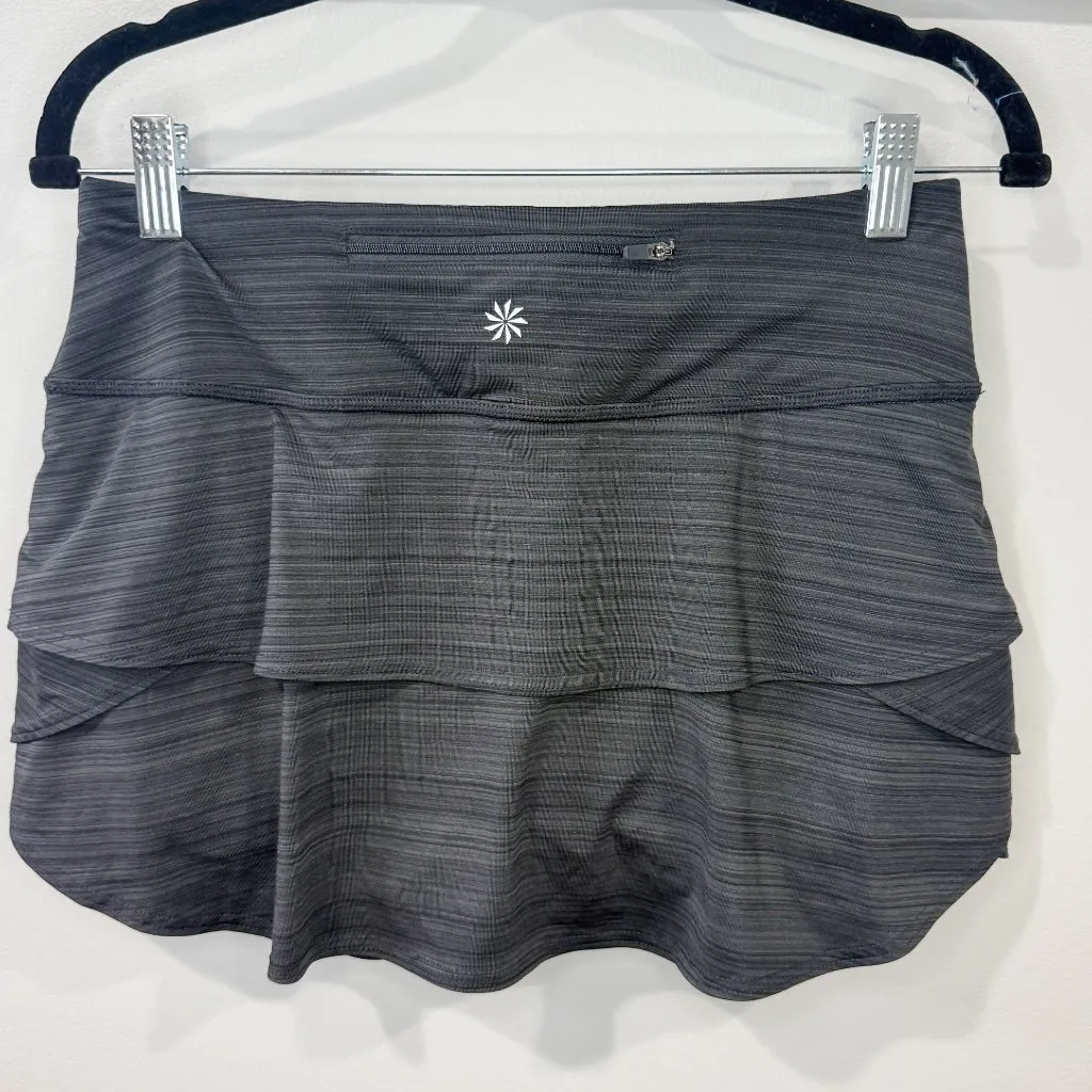 Athleta Stripe Swagger Skort Blue Gray Size Small - Image 2