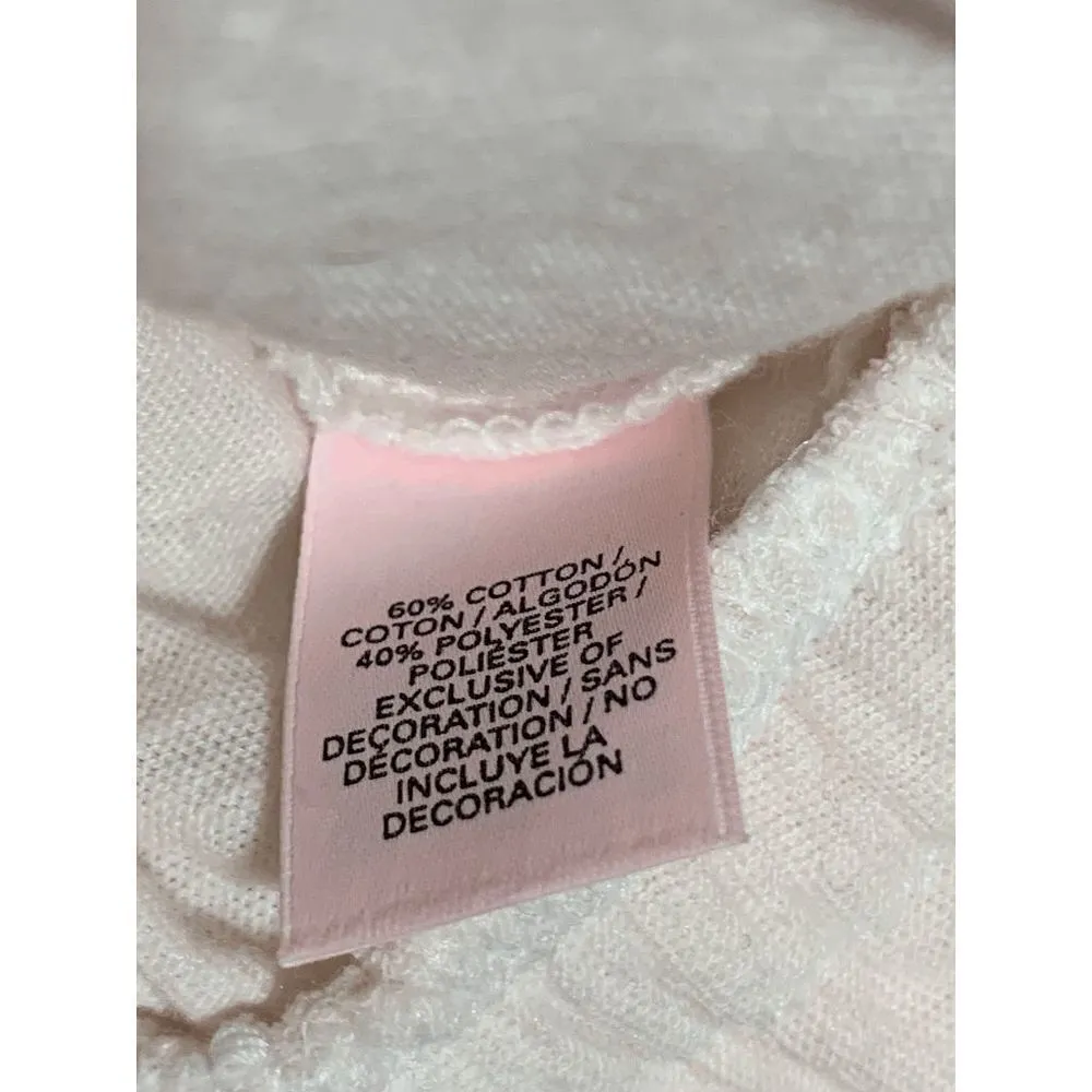 Victoria’s Secret Women’s Tassel Romper Keyhole Spaghetti Strap Cream Medium - Image 5