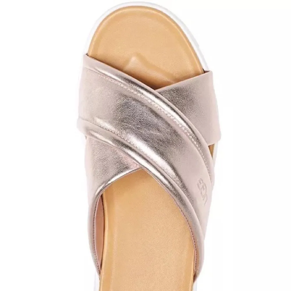 UGG Platform Leather Slide Sandals Size 9M, New in Box - Image 5