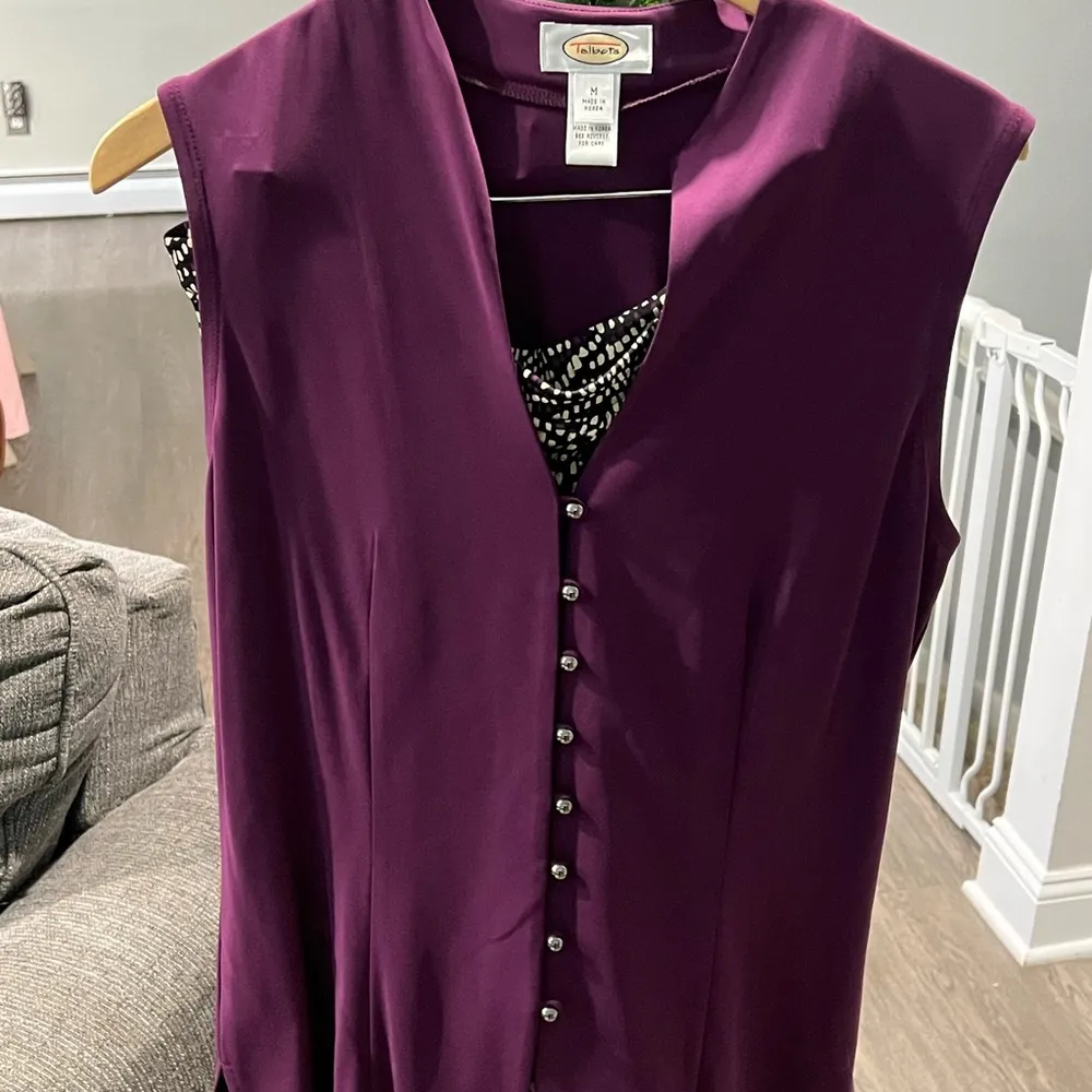 Women’s Purple Medium Talbots Top & Skirt Set - Image 3
