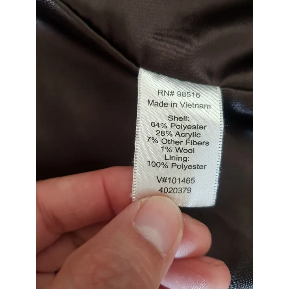 Coldwater Creek Womens Trench Coat Jacket size 8 Sz S Fall Neutral Soft Girl - Image 10