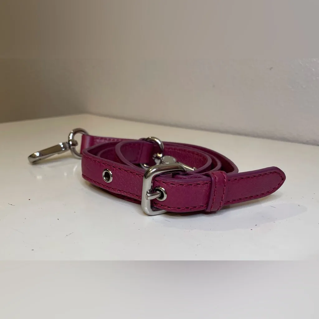 Marc‎ Jacobs Pink Replacement Strap Adjustable with Handle Silver Hardware - Image 3