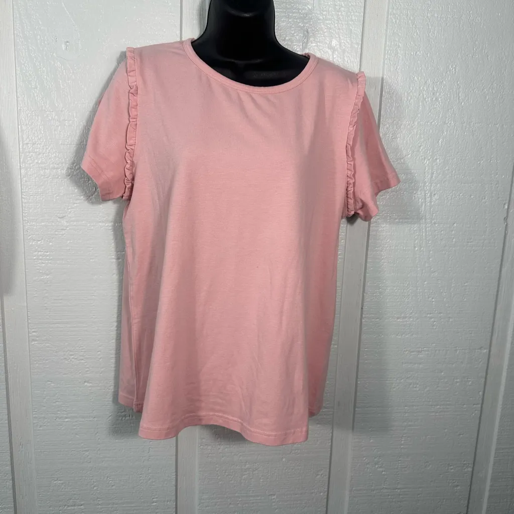 Journey Five Women’s Pink Short Sleeve Top Size XL EUC - Image 2