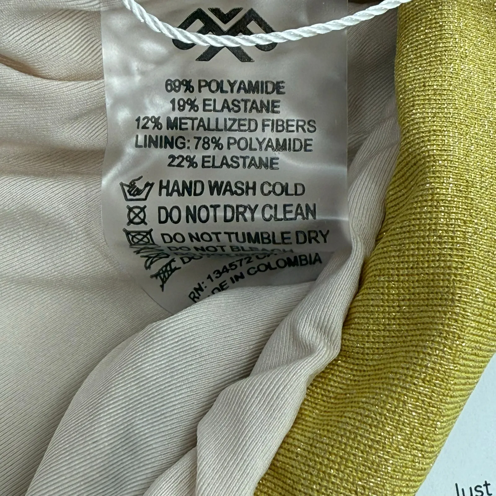 PQ SWIM PILYQ Bikini Bottoms Size Small Haven Tie Full String Swim NWT Shimmer Yellow - Image 13