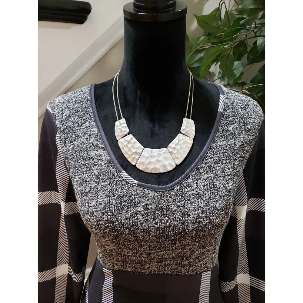 Reborn Women Multicolor Acrylic Casual Round Neck Long Sleeve Sweater Size Large - Image 2