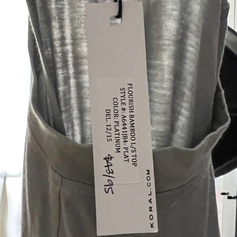 Koral Glint Mesa Top in Aaphalt - Image 8