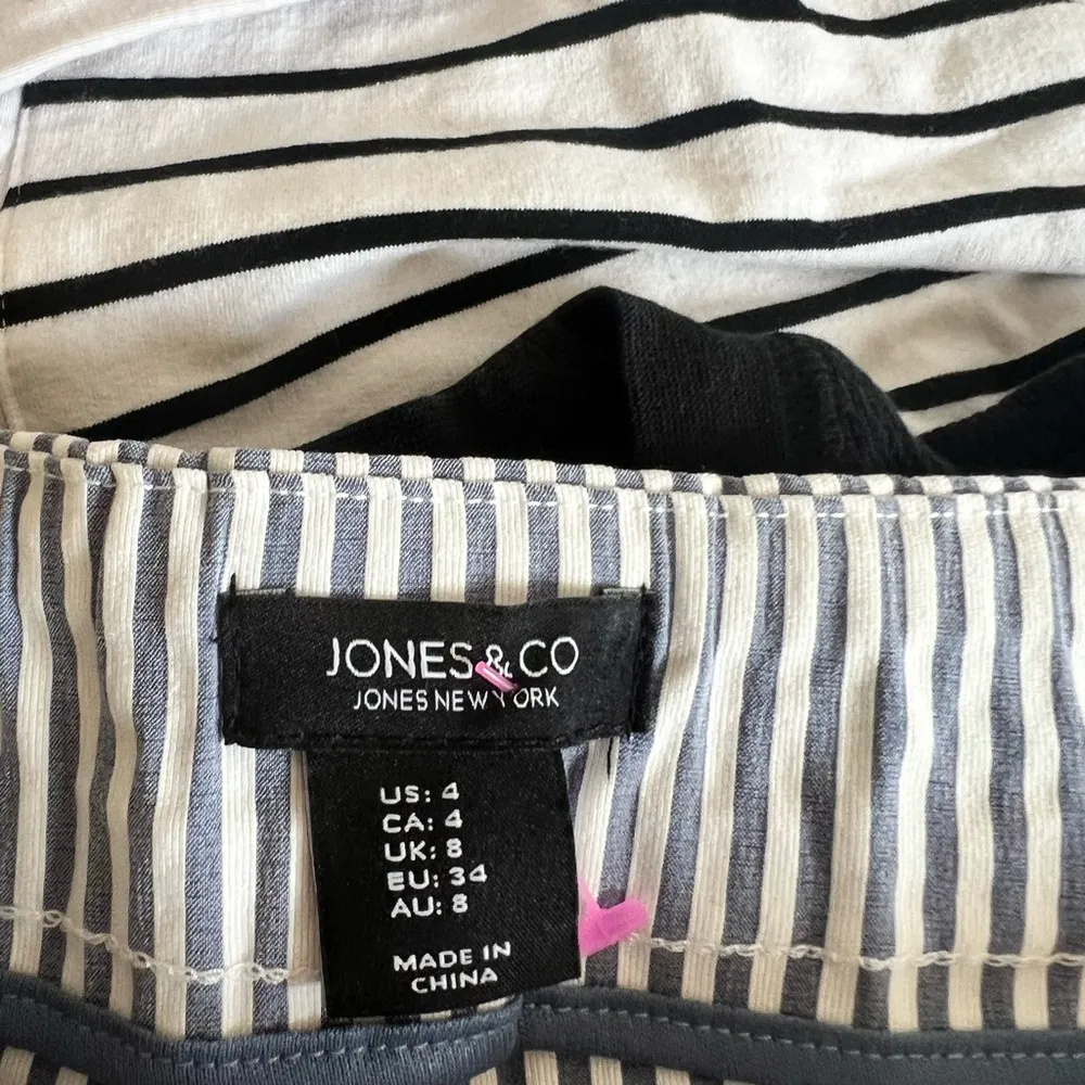 Jones & Co. - NY - Striped Black and White Pants - Image 2