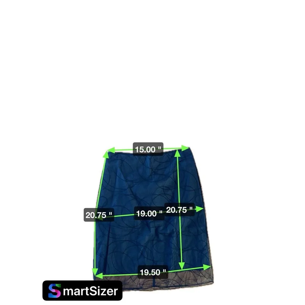 Calvin Klein Whimisgoth Sheer Skirt‎ Size 6 Black Pencil Skirt - Image 10