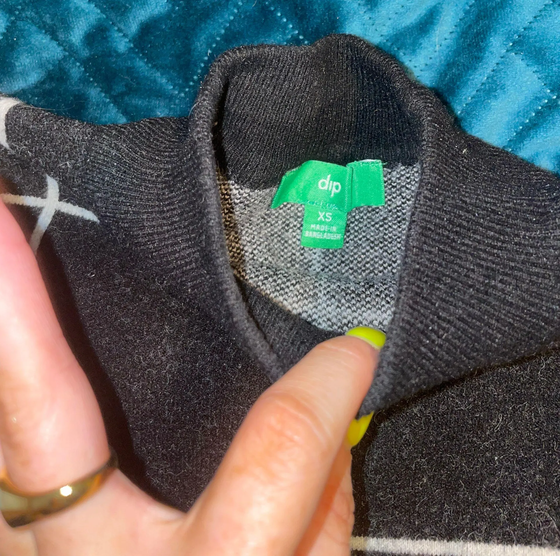 stripped sweater Black Size XS - Image 3