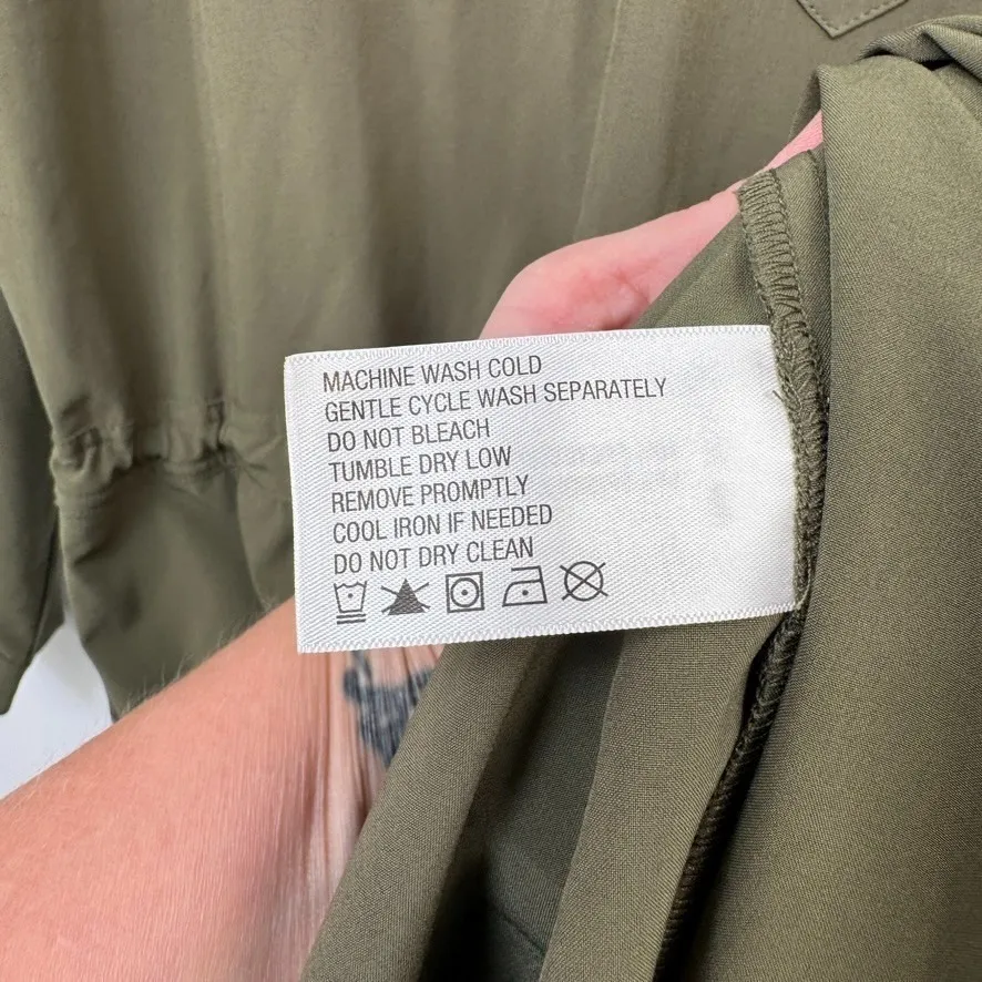 Orvis Performance Hiking Dress Womens L Olive Green Polyester Pockets Drawstring - Image 10