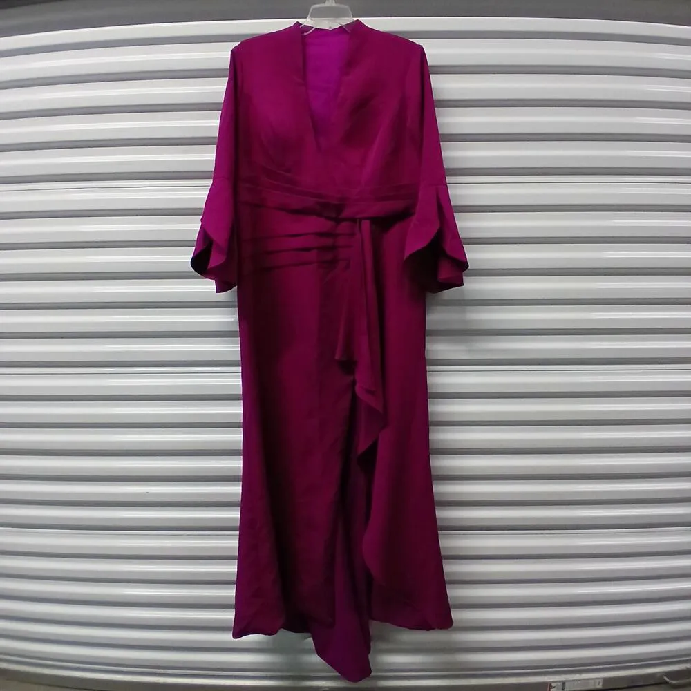 $270 NWT Wear Your Love Formal Evening Gown 3X Burgundy Mother Of Bride Dress Pink - Image 3