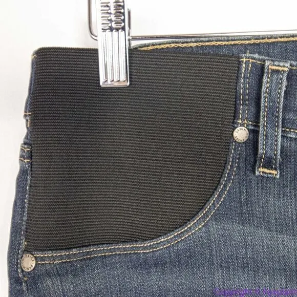 NEW PAIGE Women's Maternity Verdugo Ankle Nia‎ Destructed  Skinny Jeans, 29 - Image 10