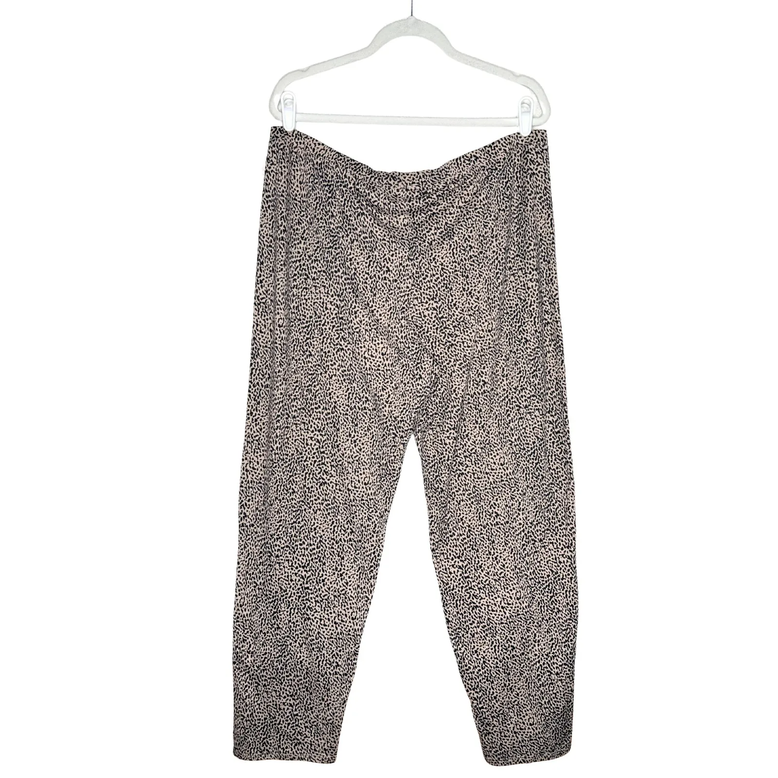 Alfani Intimates Leopard Long Sleeve Button Down Pajama Top & Bottoms Set XL Pjs - Image 11