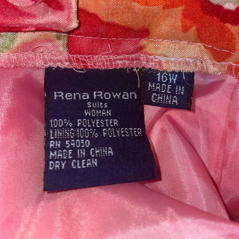 Rena Rowan floral Skirt size 16W peach multi business casual - Image 6