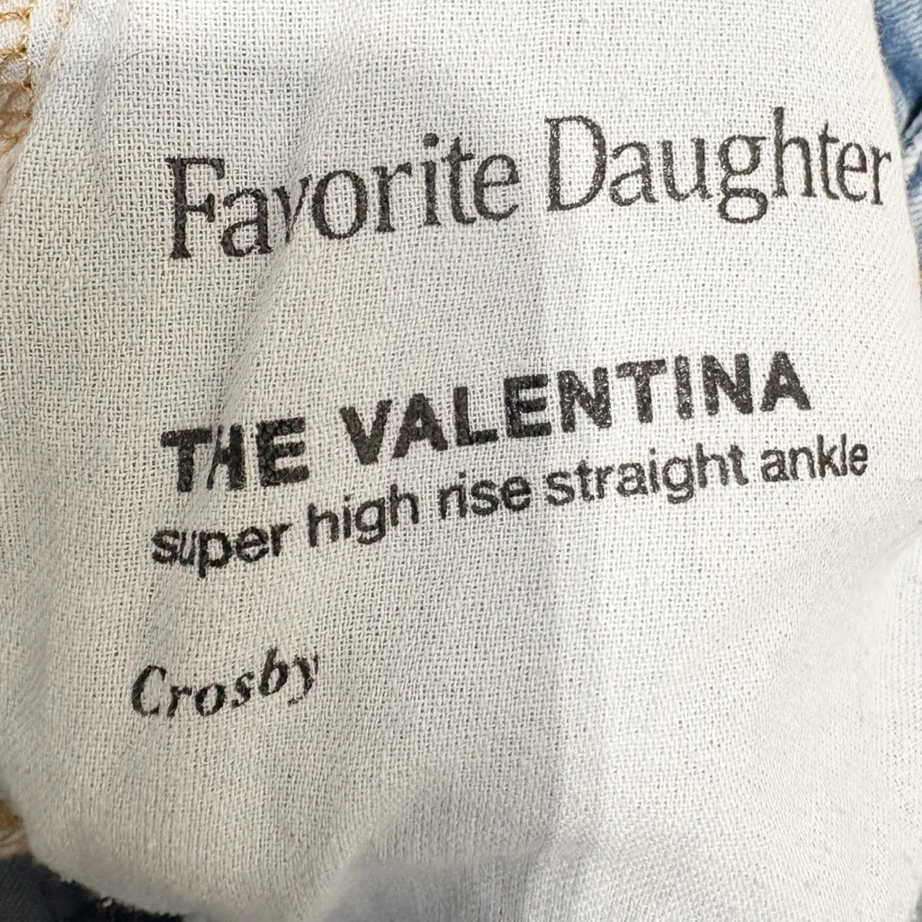 Favorite Daughter The Valentina High Waist Straight Leg Jeans Size 25 Blue - Image 9