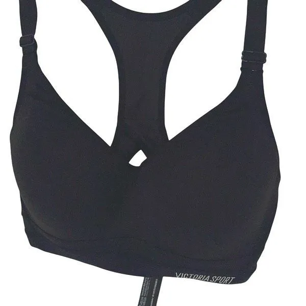 Victoria's Secret Sport Incredible Racerback Max Sports Bra‎ Black Size 32DD - Image 2