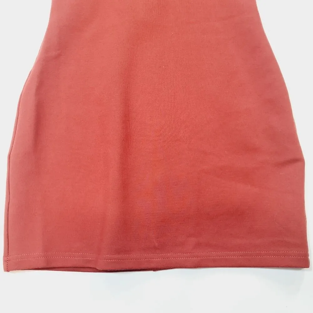 Superdown Jaxie Diamond Mini Dress in Rust XS - Image 3