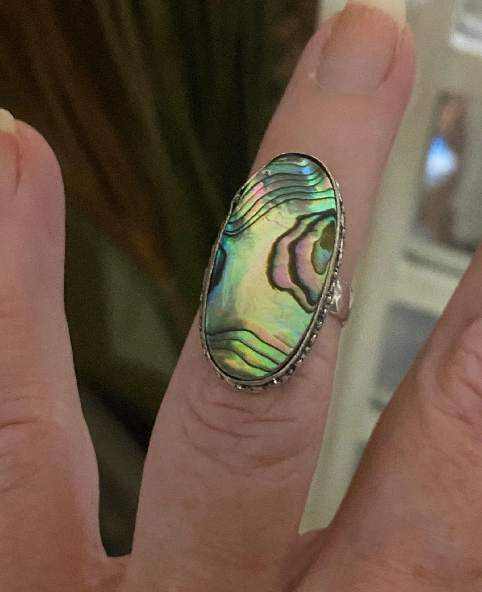 Abalone  Rings Size 61/4 - Image 3